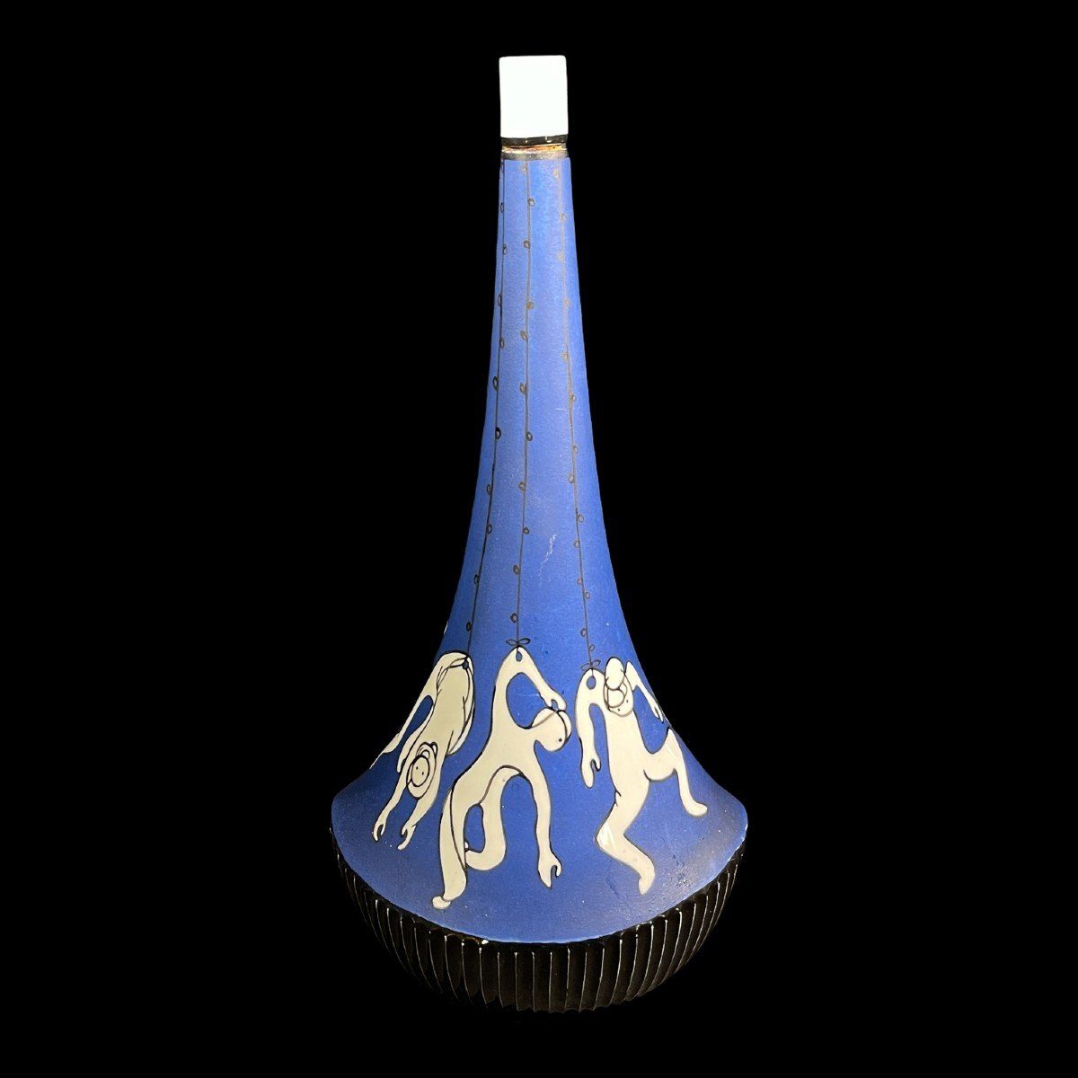 SO RE DA " ANIS " bouteille parlante en porcelaine espagnole, ca 1950-photo-2
